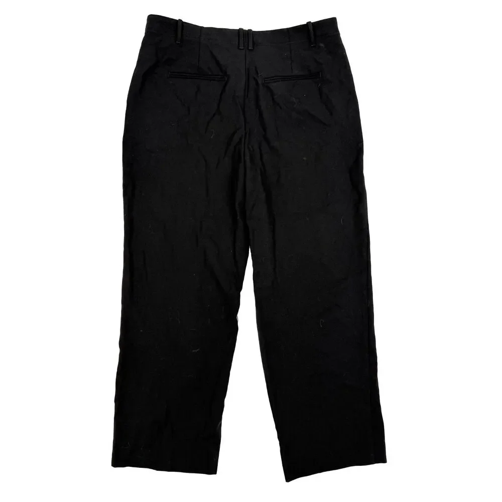 MADEWELL Slouchy Straight Pant 14 True Black Dress Career Work NWT B17
